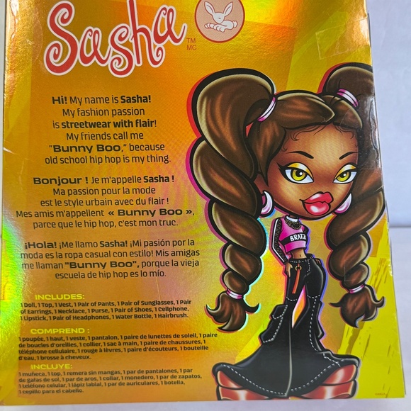 🧸 ALWAYZ BRATZ SASHA "Bunny Boo" Streetwear FASHION DOLL Accessories -2023 NEW - Picture 9 of 12